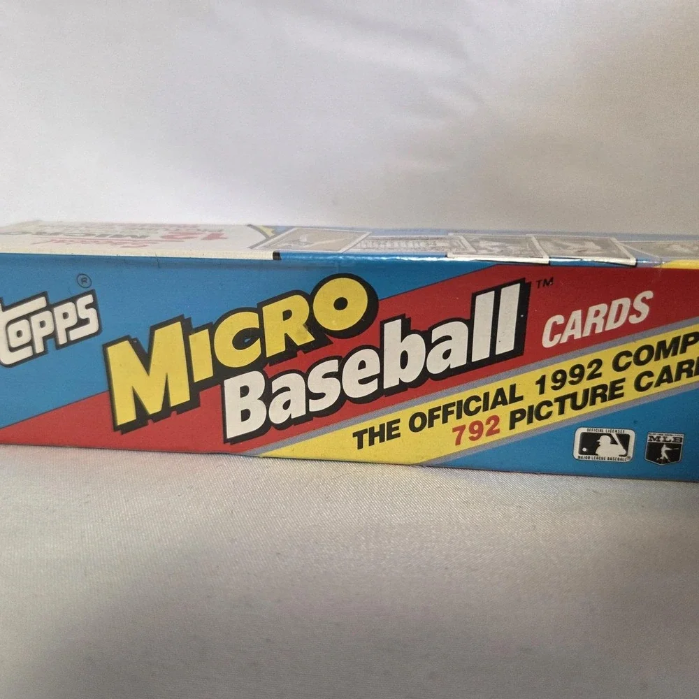 Topps Micro Baseball Cards 1992 Complete Set 792 w/12 Gold, Factory Sealed